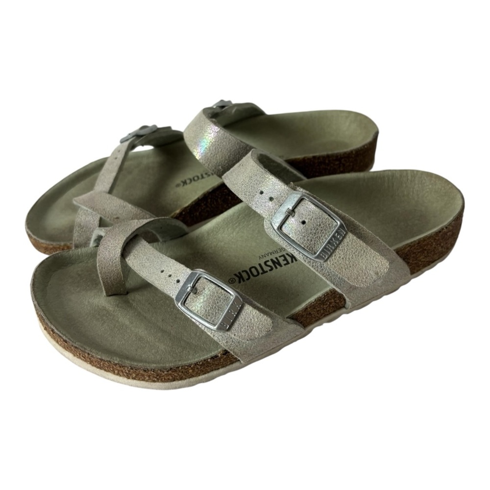 Birkenstock Kids' Mayari girls Sandal leather metallic Narrow width US 2 EU 33